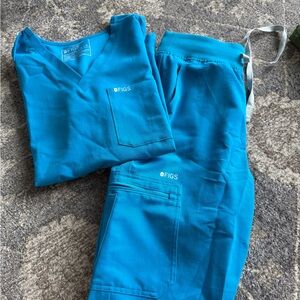 Figs Extreme Blue Scrub Set